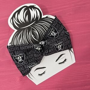 Raiders Black and Gray Headband